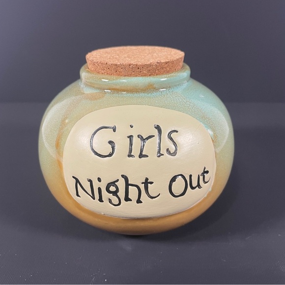 Girls Night Out Jar - Green and Tan - Picture 1 of 7